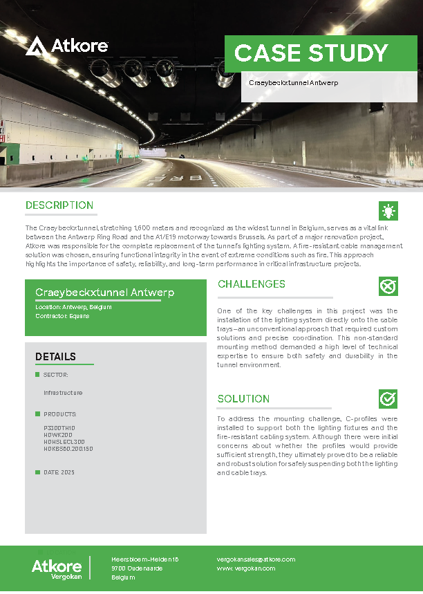 Case study Craeybeckxtunnel Antwerpen